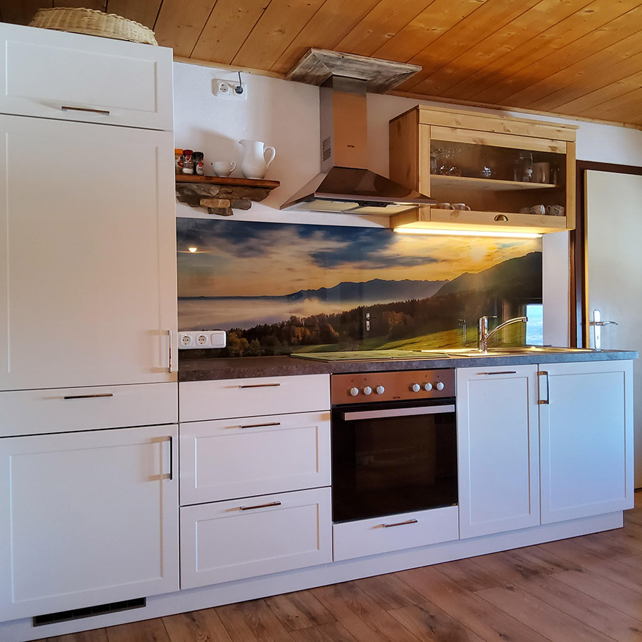 Küche in der Ferienwohnung Falabella