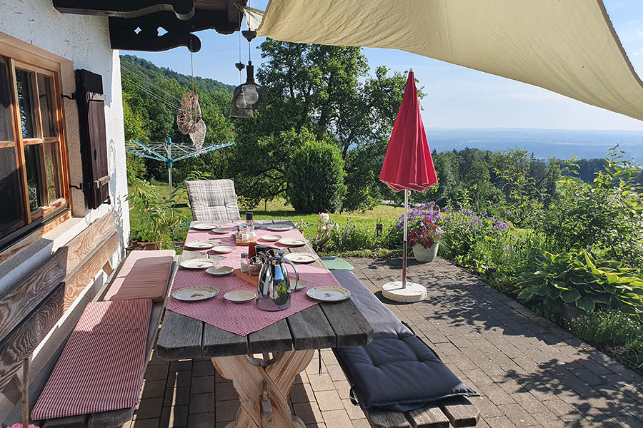 Frühstück mit Aussicht